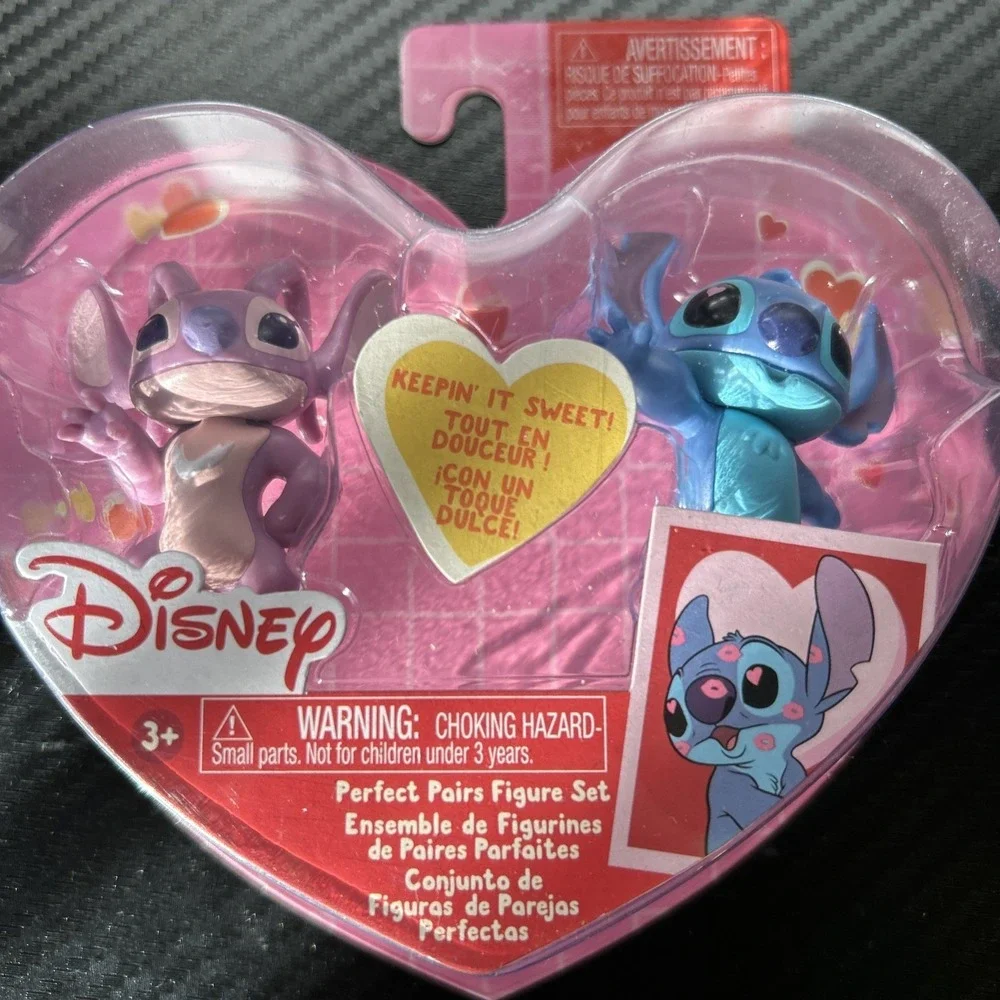 2024 - JustPlay Disney - STITCH & ANGEL - Perfect Pairs Figure - Valentine‎ Set
